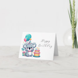 Koala Birthday Card