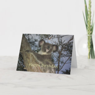 Koala Birthday Card Karte