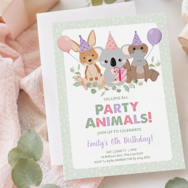 Koala Birthday Einladung (Von Creator hochgeladen)