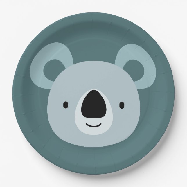 Koala Birthday Kids Room Wall Art Paper Teller (Vorderseite)