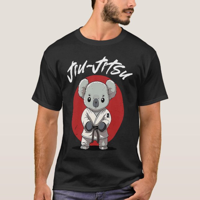Koala Brazilian Jiu Jitsu MMA Grappling T-Shirt (Vorderseite)