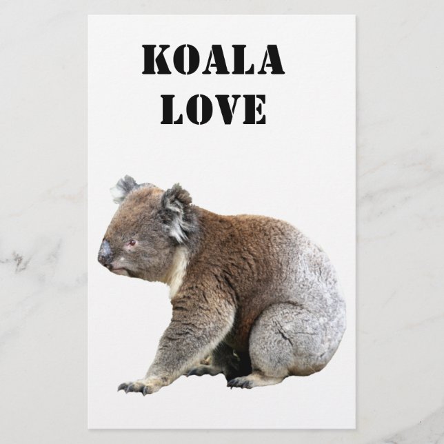 Koala Briefpapier (Vorderseite)