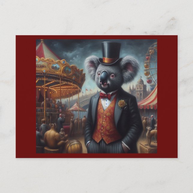 Koala Carnival Postkarte (Vorderseite)
