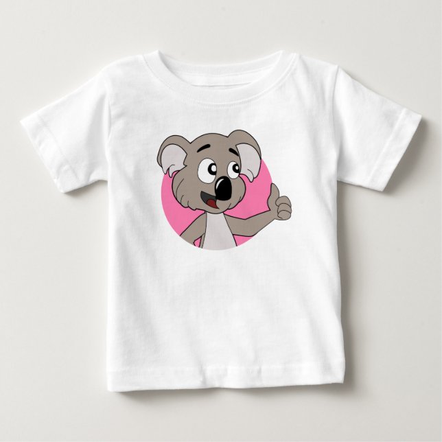 Koala Cartoon Baby T - Shirt (Vorderseite)