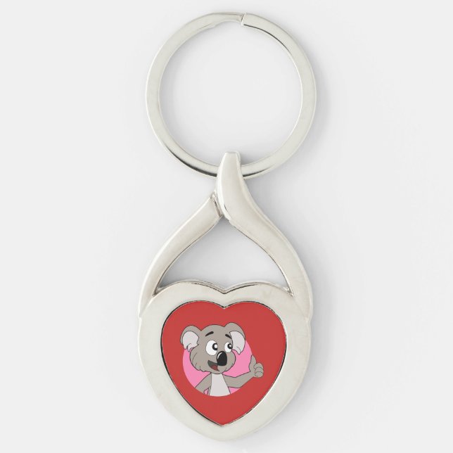 Koala Cartoon Schlüsselanhänger (Vorderseite)