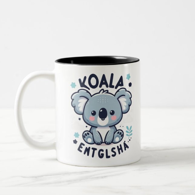 Koala Charm Zweifarbige Tasse (Links)