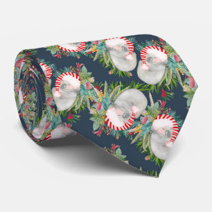 Koala Christmas Blue Neck Tie Krawatte