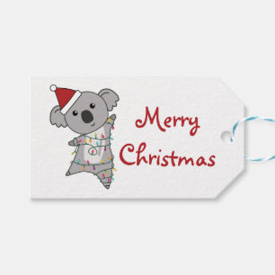 Koala Christmas Fairy Lights Cute Animal Trucker H Geschenkanhänger