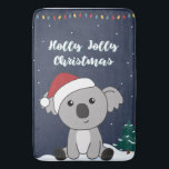 Koala Christmas Snow Winter Animals Koalas Bath Ma Badematte<br><div class="desc">The koala for Christmas with fairy lights. Funny animals with gifts and snow for the holidays. Also funny for christmas in July. Koalas are cute animals and perfect for Christmas.</div>