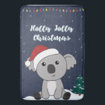 Koala Christmas Snow Winter Animals Koalas Bath Ma Badematte<br><div class="desc">The koala for Christmas with fairy lights. Funny animals with gifts and snow for the holidays. Also funny for christmas in July. Koalas are cute animals and perfect for Christmas.</div>