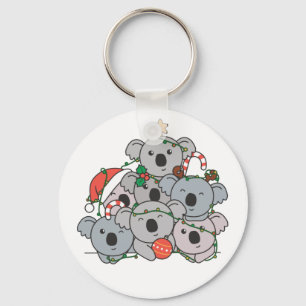 Koala Christmas Tree Funny Animal Christmas Keycha Schlüsselanhänger