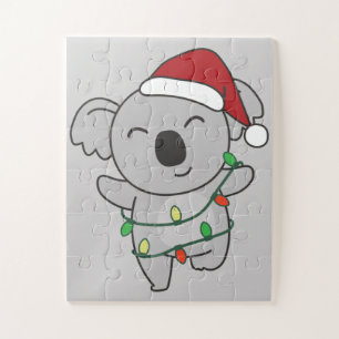 Koala Christmas Winter Animals Koalas Jigsaw Puzzl