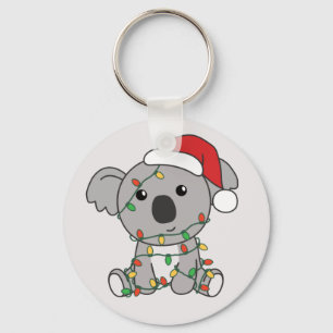 Koala Christmas Winter Animals Koalas Schlüsselanh Schlüsselanhänger