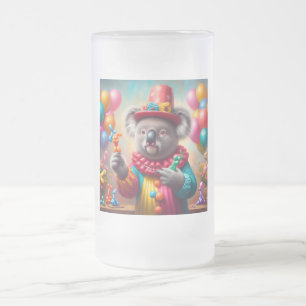 Koala Clown Mattglas Bierglas