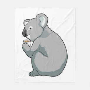 Koala Coffee Cup Fleecedecke