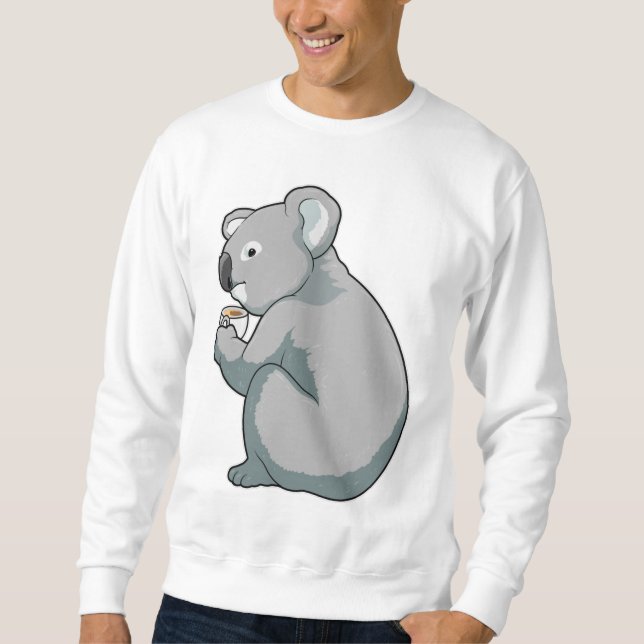 Koala Coffee Cup Sweatshirt (Vorderseite)