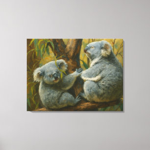 Koala Companies - Realistisches Naturschutzparadie Leinwanddruck