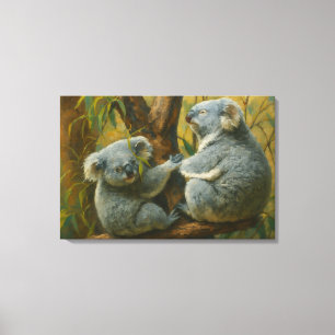Koala Companies - Realistisches Naturschutzparadie Leinwanddruck
