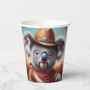 Koala Cowboy Pappbecher