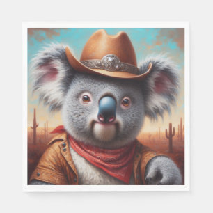Koala Cowboy Serviette