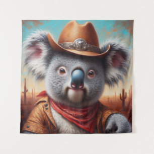 Koala Cowboy Wandteppich