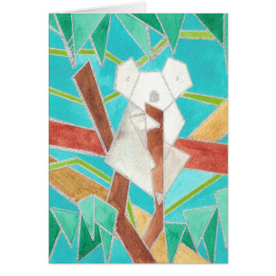 Koala dans l'arbre, Art abstrait original