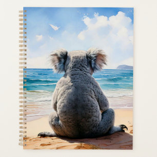 Koala, der aufs Meer schaut Planer