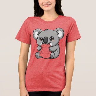 KOALA-DESIGN-T-SHIRT FÜR FRAUEN Tri-Blend SHIRT