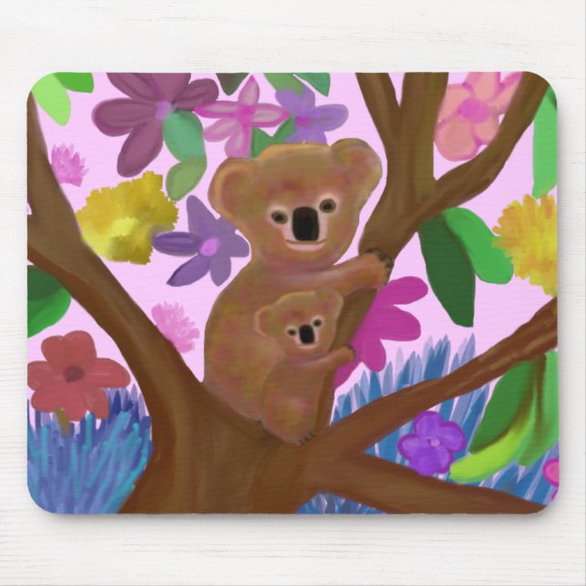 Koala, die gerade herumhängen mousepad (Vorne)