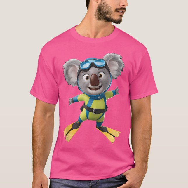 Koala Diving T-Shirt (Vorderseite)