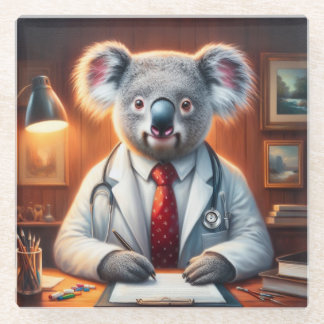 Koala Doctor Glasuntersetzer