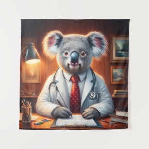 Koala Doctor Wandteppich