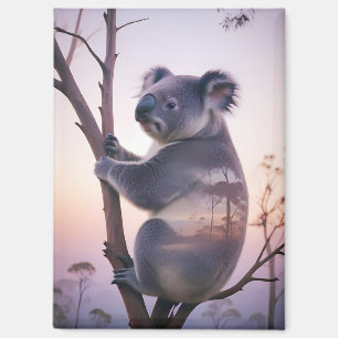 Koala Doppelexposition Tierart Wildnis Magnet