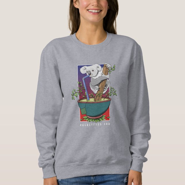 Koala Drink eucalyptus tea Sweatshirt (Vorderseite)