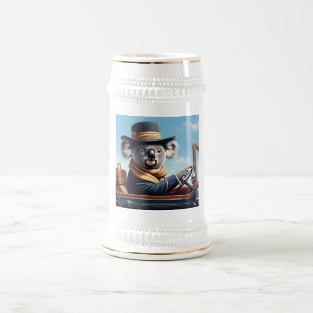 Koala Driving Bierglas (Mittel)