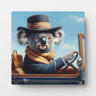 Koala Driving Fotoplatte