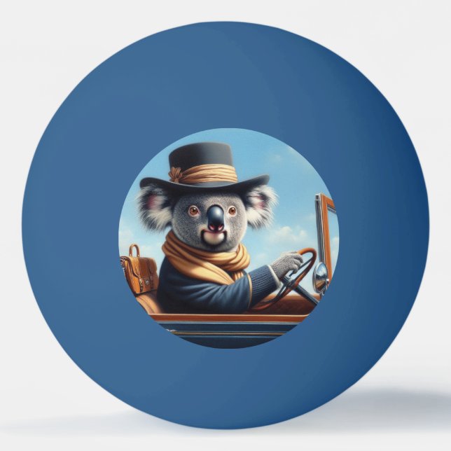 Koala Driving Tischtennisball (Vorderseite)