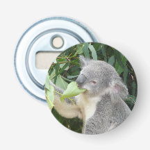 Koala Eating Gum Leaf Flaschenöffner