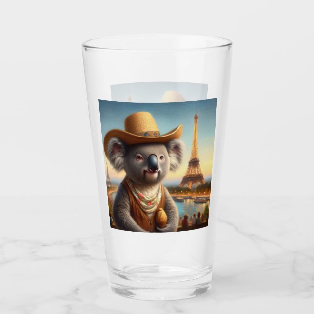 Koala Eiffel Tower Glas (Vorderseite)