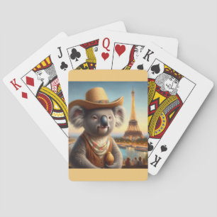 Koala Eiffel Tower Spielkarten