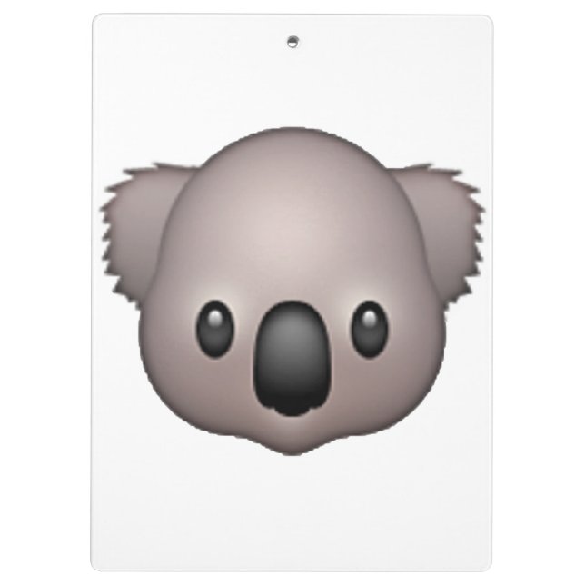 Koala - Emoji Klemmbrett (Rückseite)