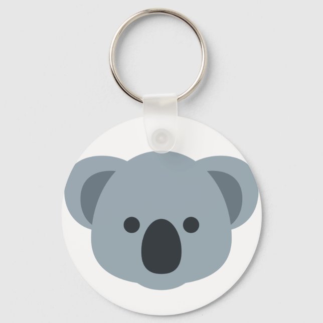 Koala Emoji Schlüsselanhänger (Vorderseite)