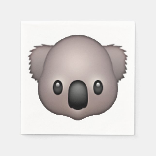 Koala - Emoji Serviette (Vorderseite)