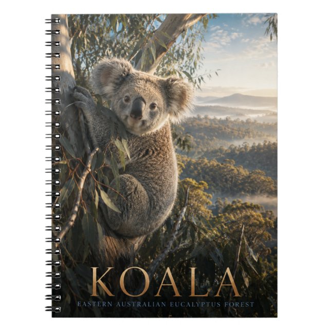 Koala-Eukalyptuswald-Tiere Notizblock (Vorderseite)