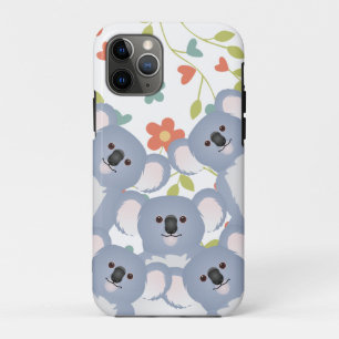 Koala-Familie mit Blume und Blättern Case-Mate iPhone Hülle