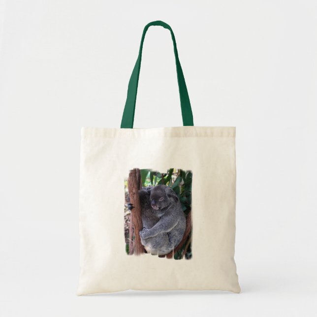 Koala-Familien-kleine Leinwand-Tasche Tragetasche (Vorne)