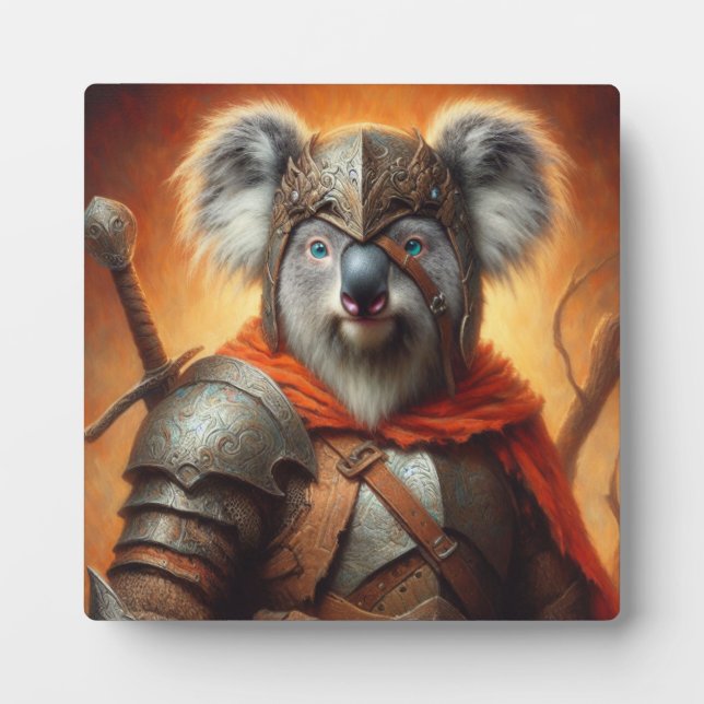 Koala Fantasy Warrior Fotoplatte (Vorderseite)