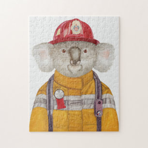 Koala-Feuerwehrmannmalerei