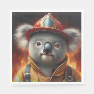 Koala Firefighter Serviette