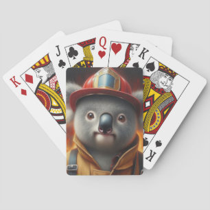 Koala Firefighter Spielkarten